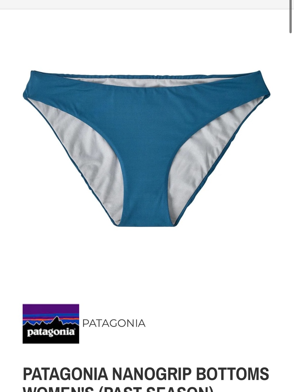 Patagonia Teal Bikini Bottoms